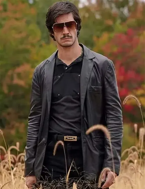 Dusk for a Hitman Éric Bruneau Black Leather Coat