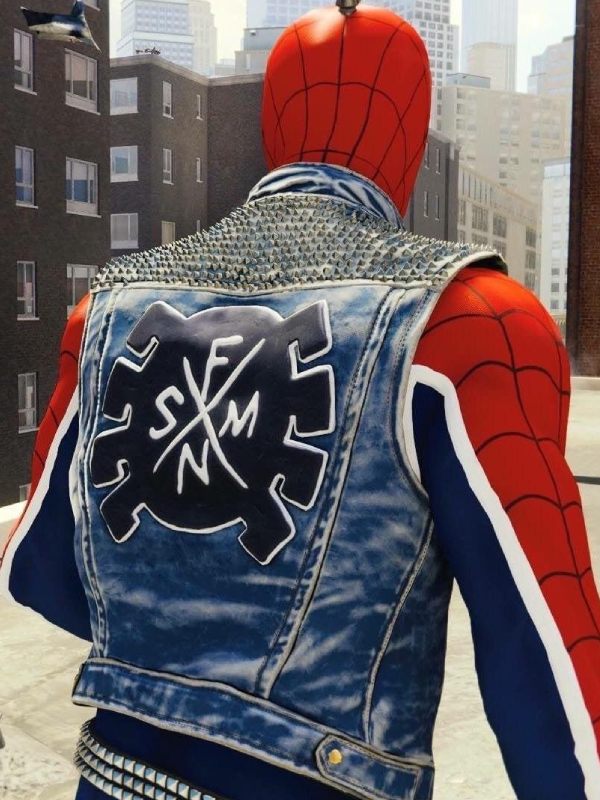 Spider Man Spider Punk Denim Vest