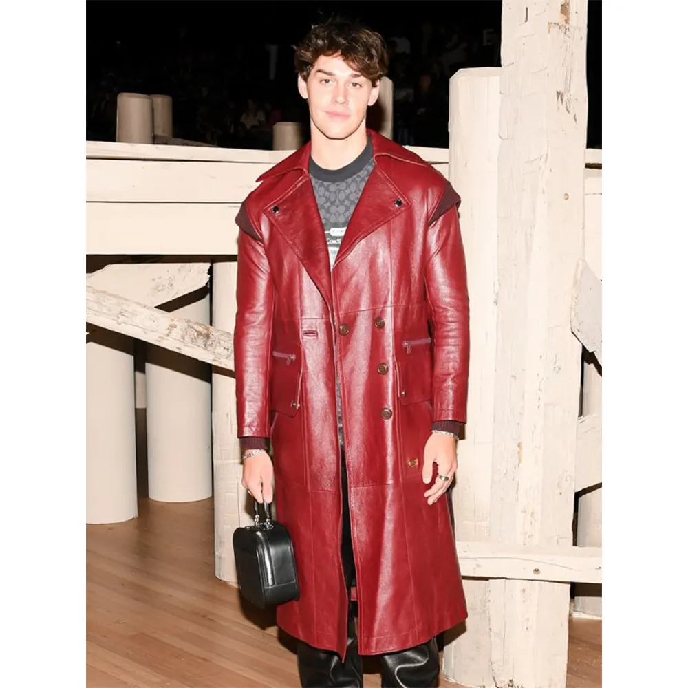 Anthony Keyvan Xo, Kitty 2023 Red Leather Coat
