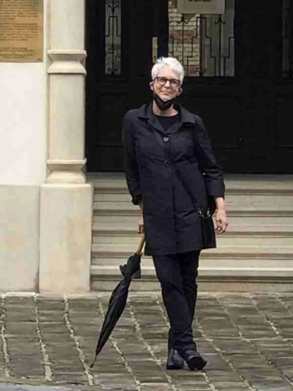 Jamie Lee Curtis Borderlands Black Coat