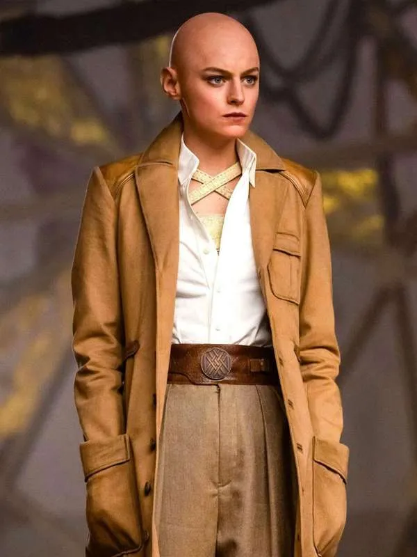 Emma Corrin Deadpool & Wolverine Brown Coat