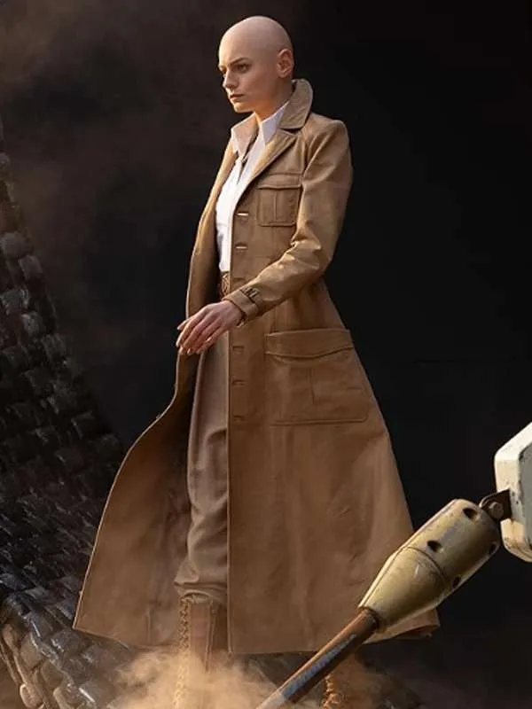 Emma Corrin Deadpool & Wolverine Brown Coat