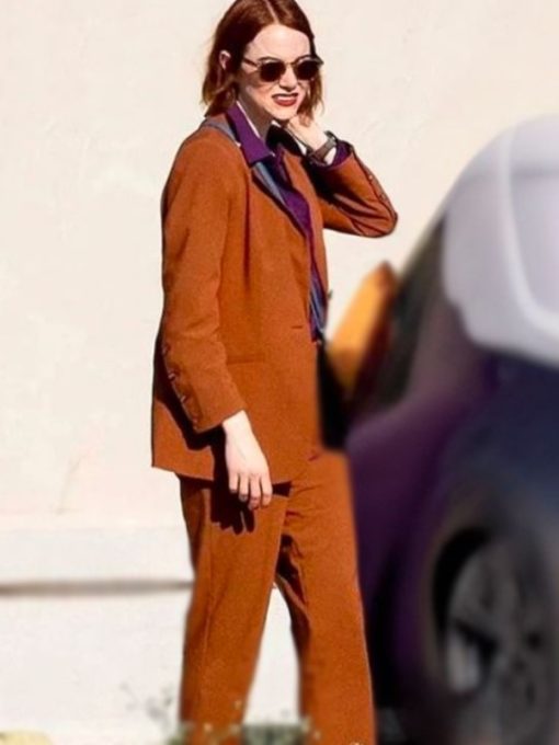Kinds Of Kindness 2024 Emma Stone Brown Suit