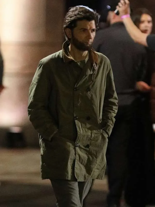 Adam Scott Madame Web Green Coat
