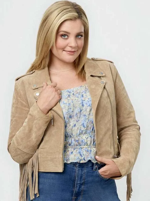 Lauren Alaina Roadhouse Romance Suede Leather Jacket