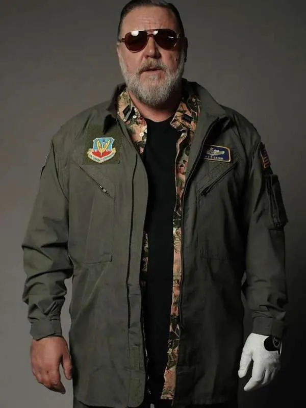 Russell Crowe Land of Bad Green Jacket