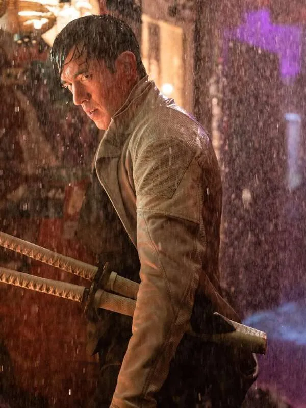 Snake Eyes Henry Golding White Leather Jacket