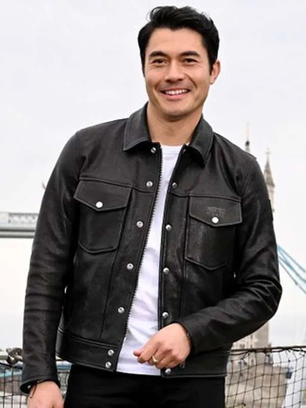 Henry Golding The Ministry of Ungentlemanly Warfare Leather Jacket
