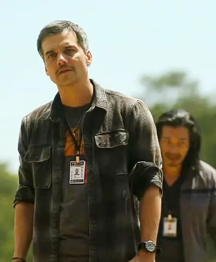 Wagner Moura Civil War 2024 Black Plaid Jacket