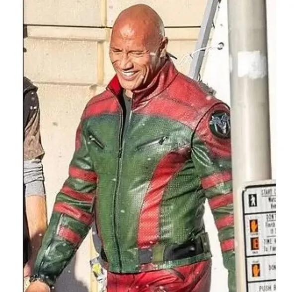 Dwayne Johnson Red One Leather Jacket
