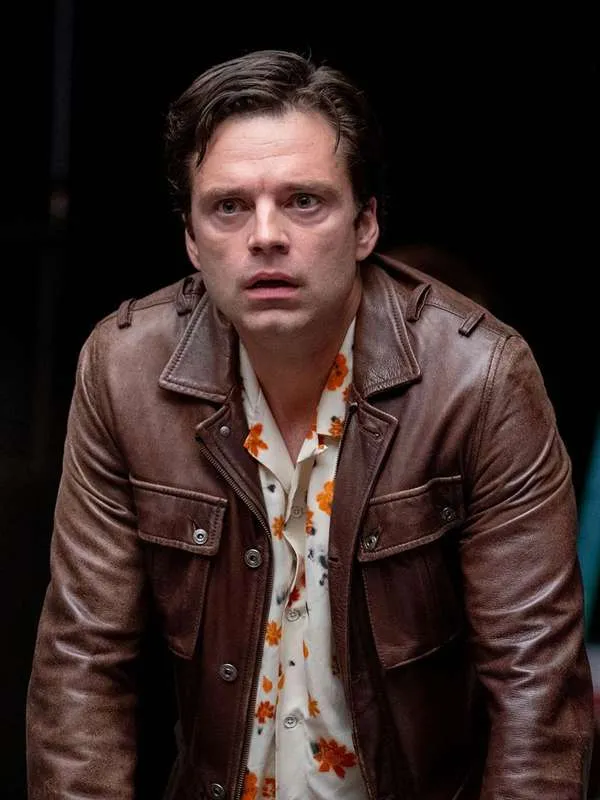 Sebastian Stan A Different Man Brown Leather Jacket