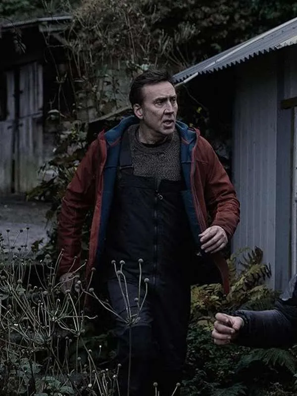 Nicolas Cage Arcadian 2024 Red Jacket