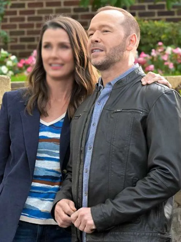 Donnie Wahlberg Blue Bloods Black Leather Jacket