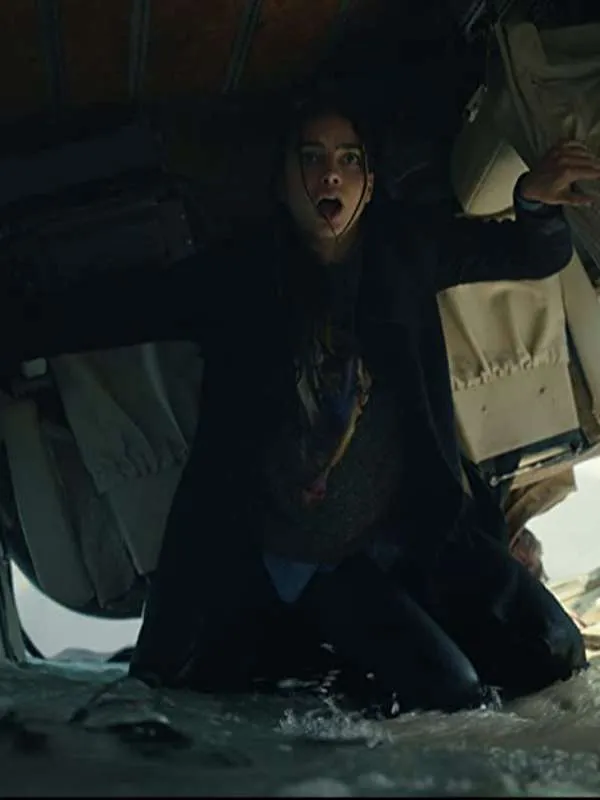 Melissa Barrera Breathe Black Coat