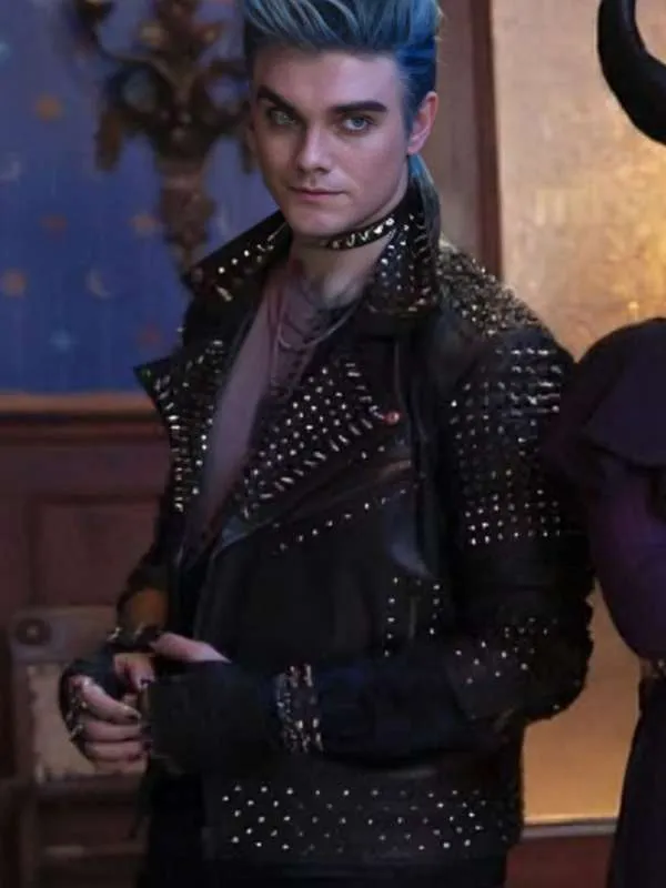 Anthony Pyatt Jr. Descendants The Rise of Red 2024 Black Leather Jacket