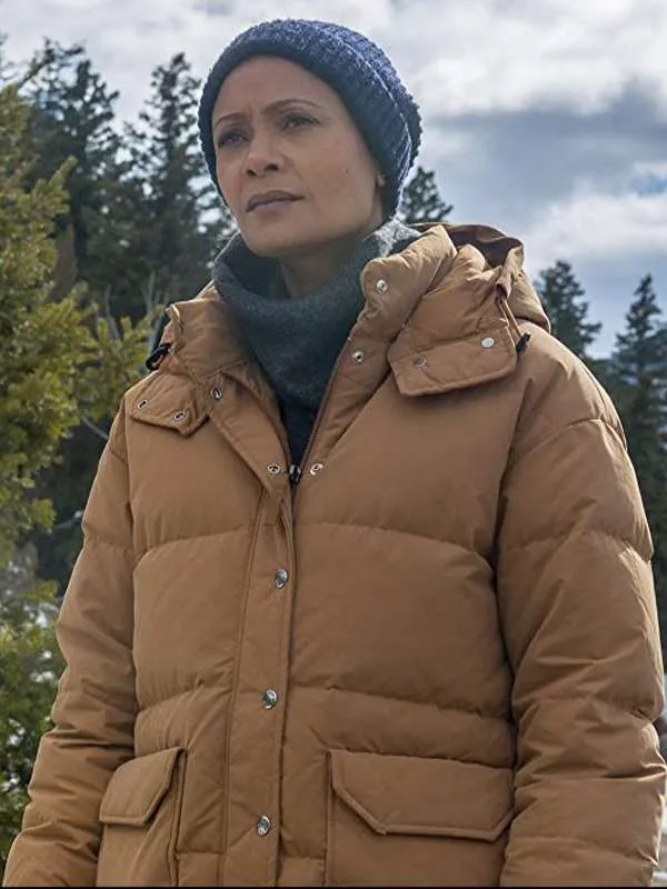 Thandiwe Newton God’s Country Puffer Coat