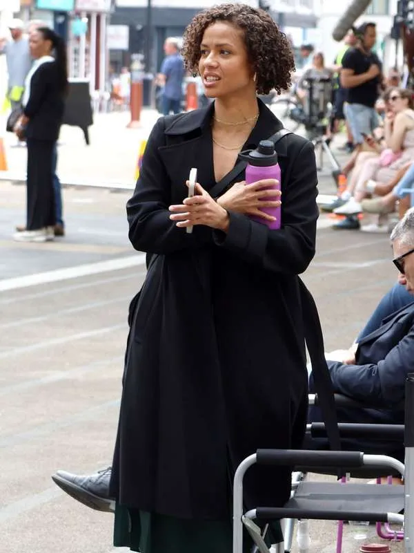 Lift 2024 Gugu Mbatha-Raw Black Trench Coat