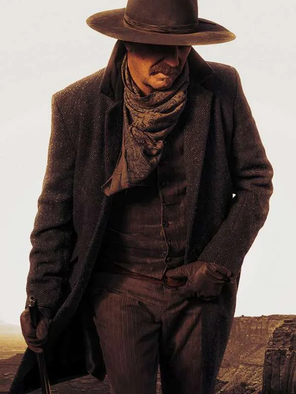 Kevin Costner Horizon An American Saga Brown Coat