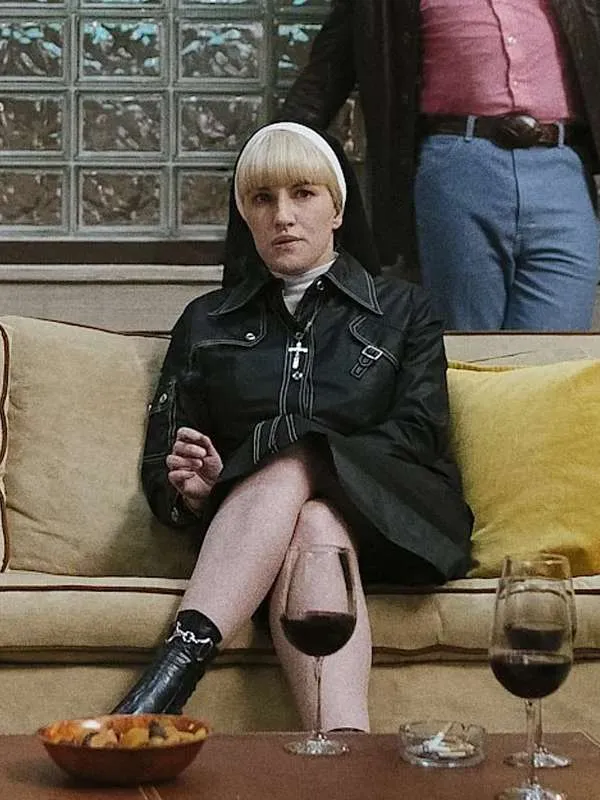 Kate Mulvany Hunters Black Coat