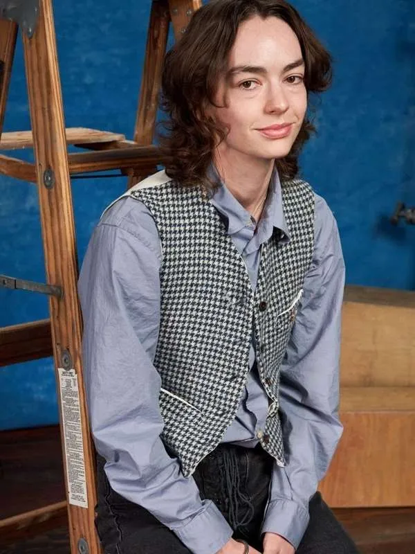 Brigette Lundy-Paine I Saw the TV Glow 2024 Houndstooth Vest