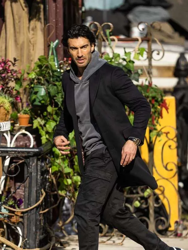 Justin Baldoni It Ends with Us Black Coat