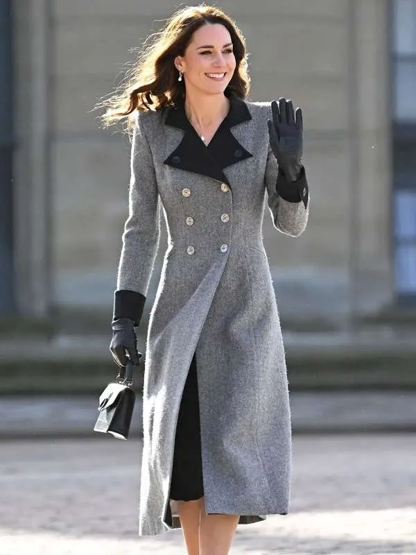 Kate Middleton Grey Trench Coat