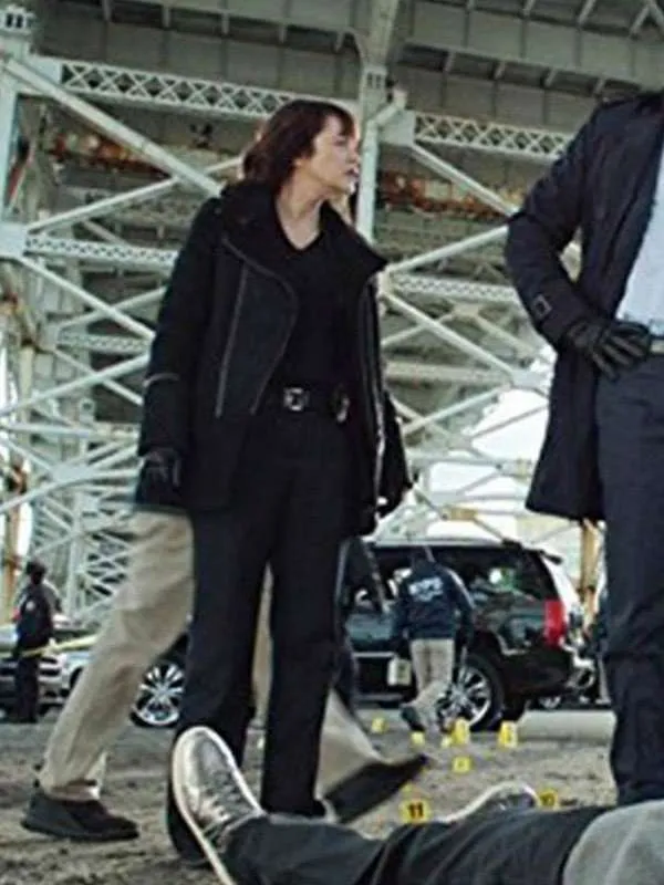 Blue Bloods Milestones Maria Baez Black Suede Leather Jacket