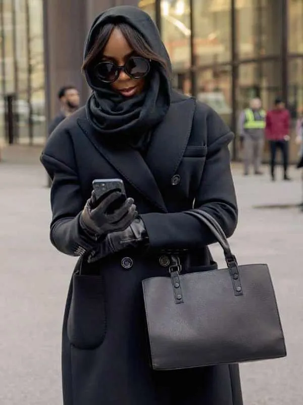 Kelly Rowland Mea Culpa 2024 Black Coat