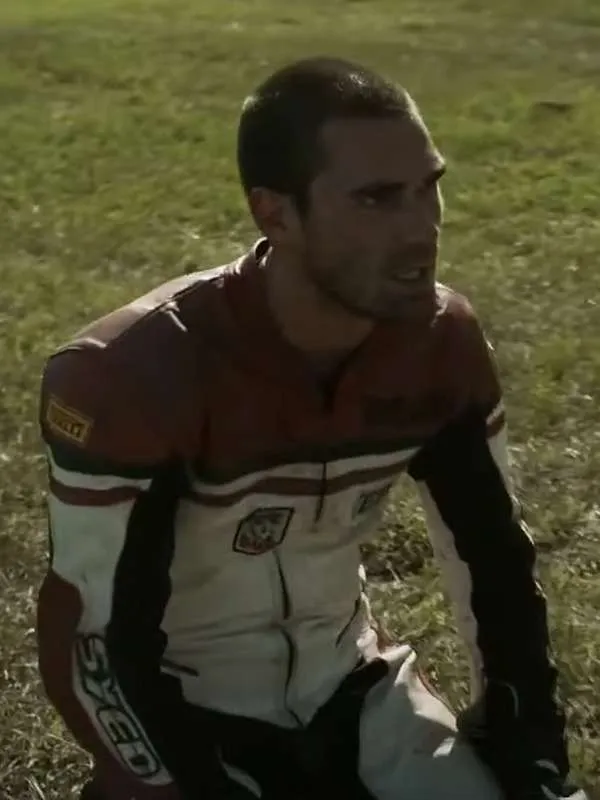 One Fast Move 2024 K.J. Apa Racer Leather Jacket