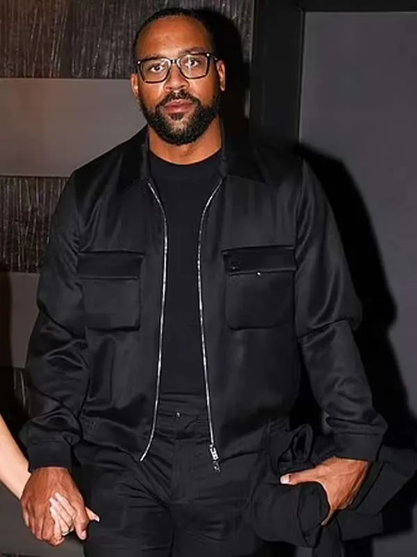Marcus Jordan Paris Dinner Date 2024 Black Jacket