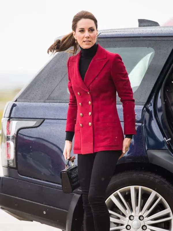 Kate Middleton Catherine Red Blazer