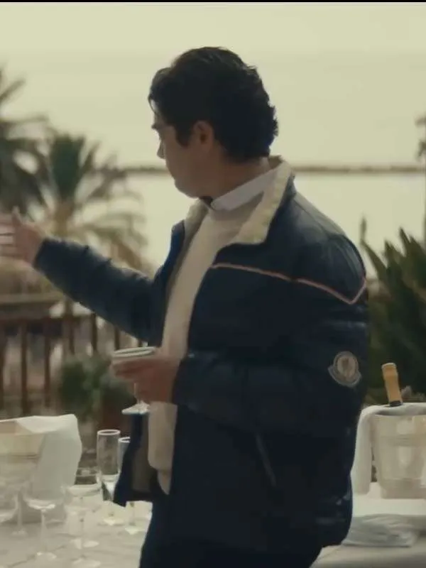 Riccardo Scamarcio Race for Glory 2024 Black Puffer Jacket