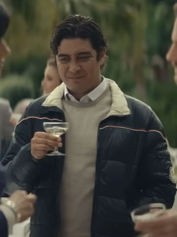 Riccardo Scamarcio Race for Glory 2024 Black Puffer Jacket