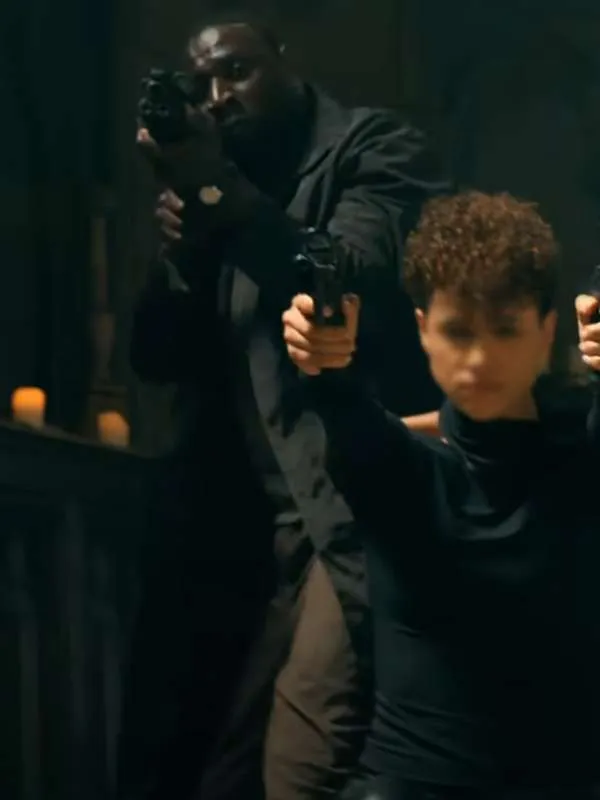 Omar Sy The Killer 2024 Black Coat