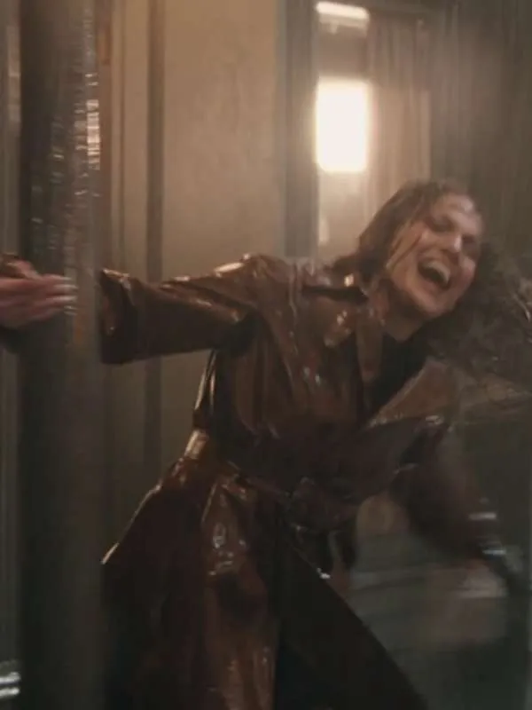 Jennifer Lopez This Is Me Now 2024 Brown Leather Coat