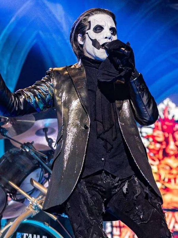 Tobias Forge GHOST Rite Here Rite Now Leather Blazer