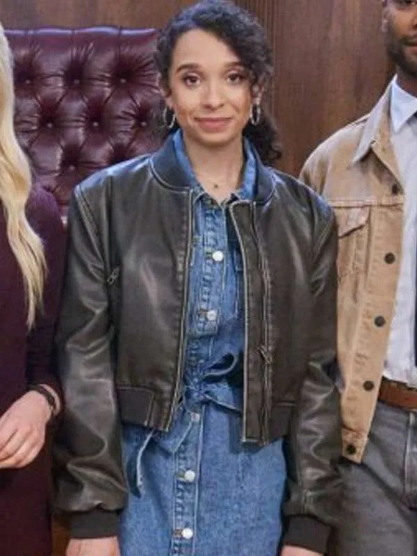 Sabrina Saudin True Justice Family Ties Black Leather Jacket