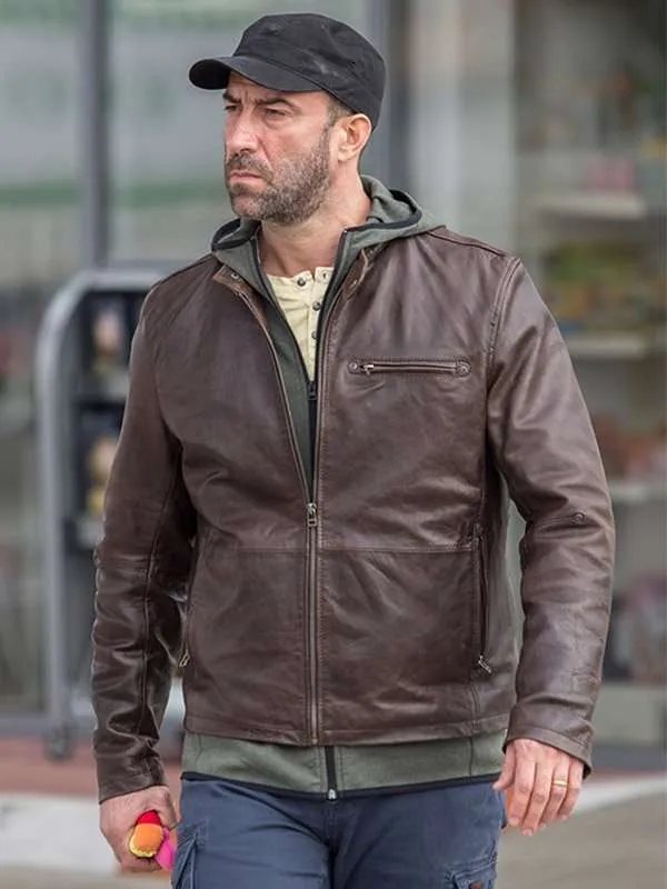 Umbre Season 3 Serban Pavlu Leather Jacket