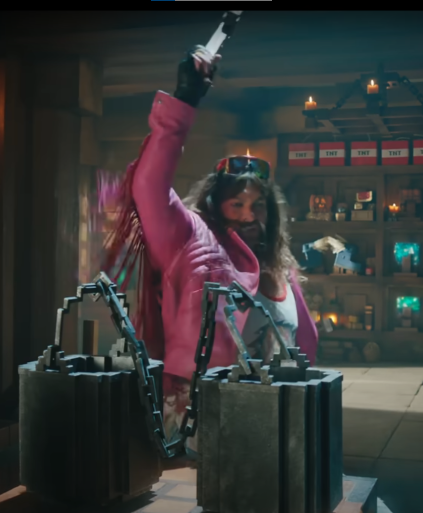 Jason Momoa Garett Garrison A Minecraft 2025 Leather Jacket