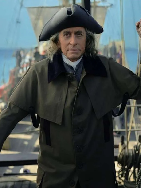 Franklin Michael Douglas Green Trench Coat