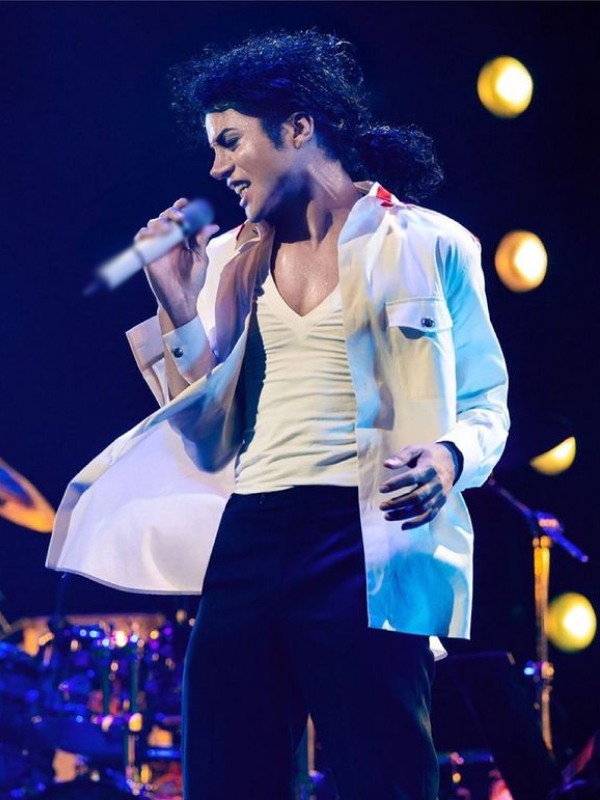 Jaafar Jackson Michael 2025 White Jacket