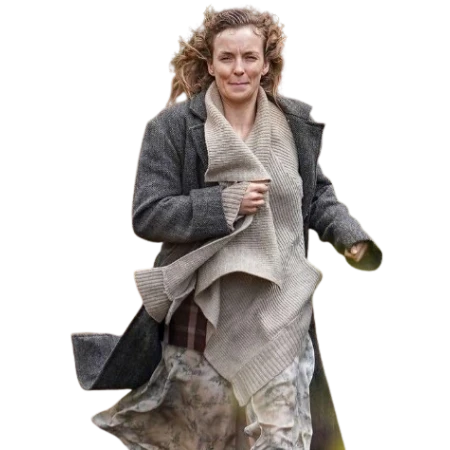 Jodie Comer 28 Years Later Grey Coat
