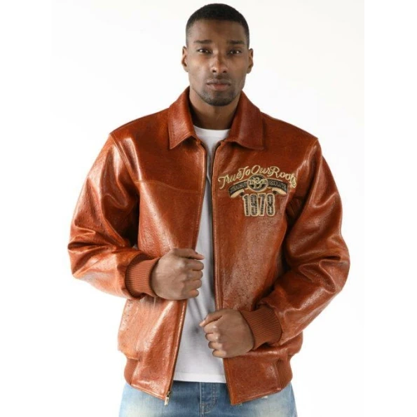 Pelle Pelle Brown Marc Buchanan Leather Jacket