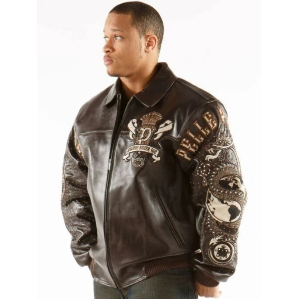 Pelle Pelle Dark Brown Dragon Jacket