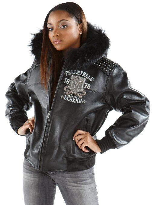Pelle Pelle Live Like A Queen Black Leather Jacket