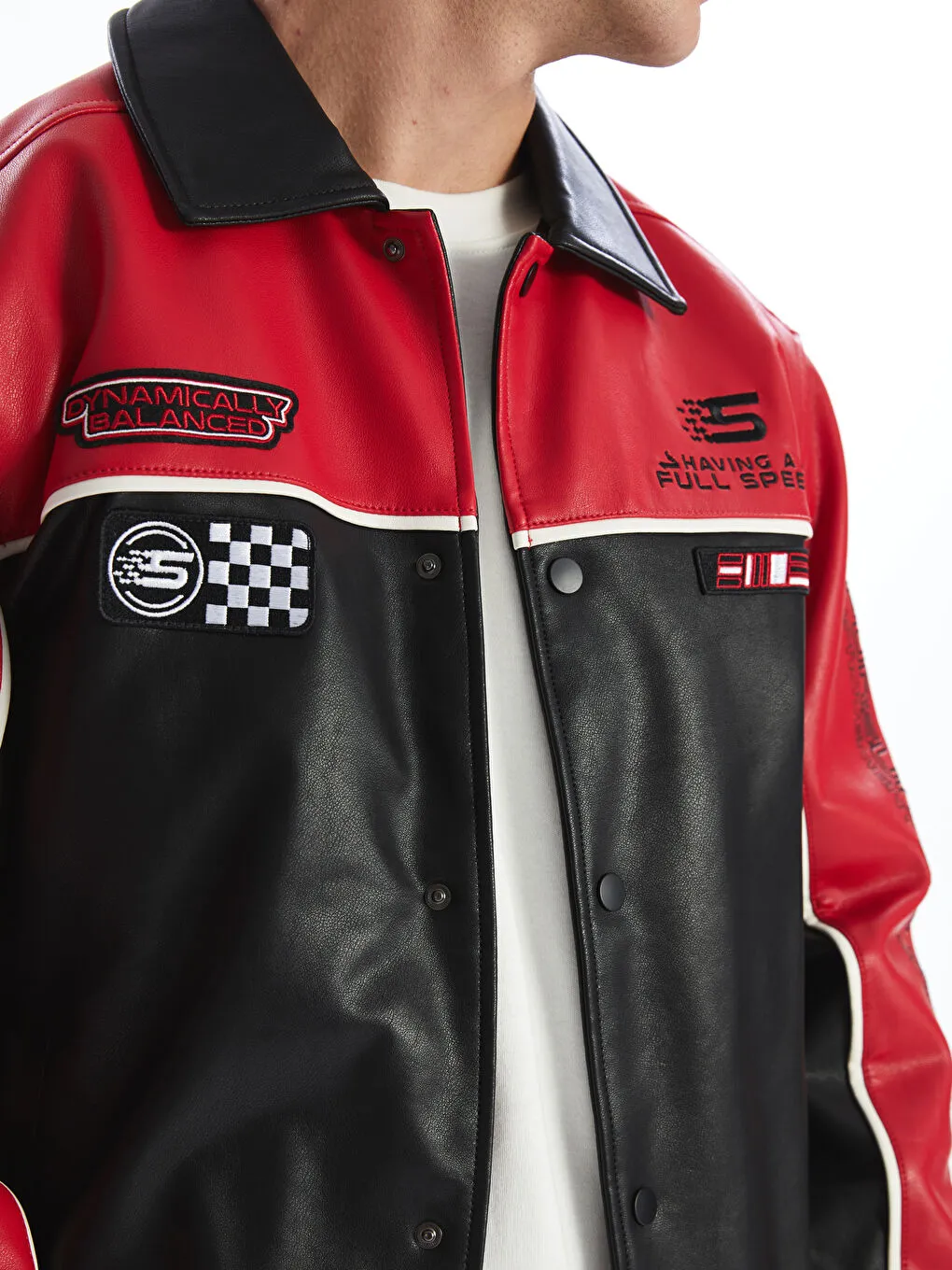 XSIDE Standard Men's Faux Leather Jacket