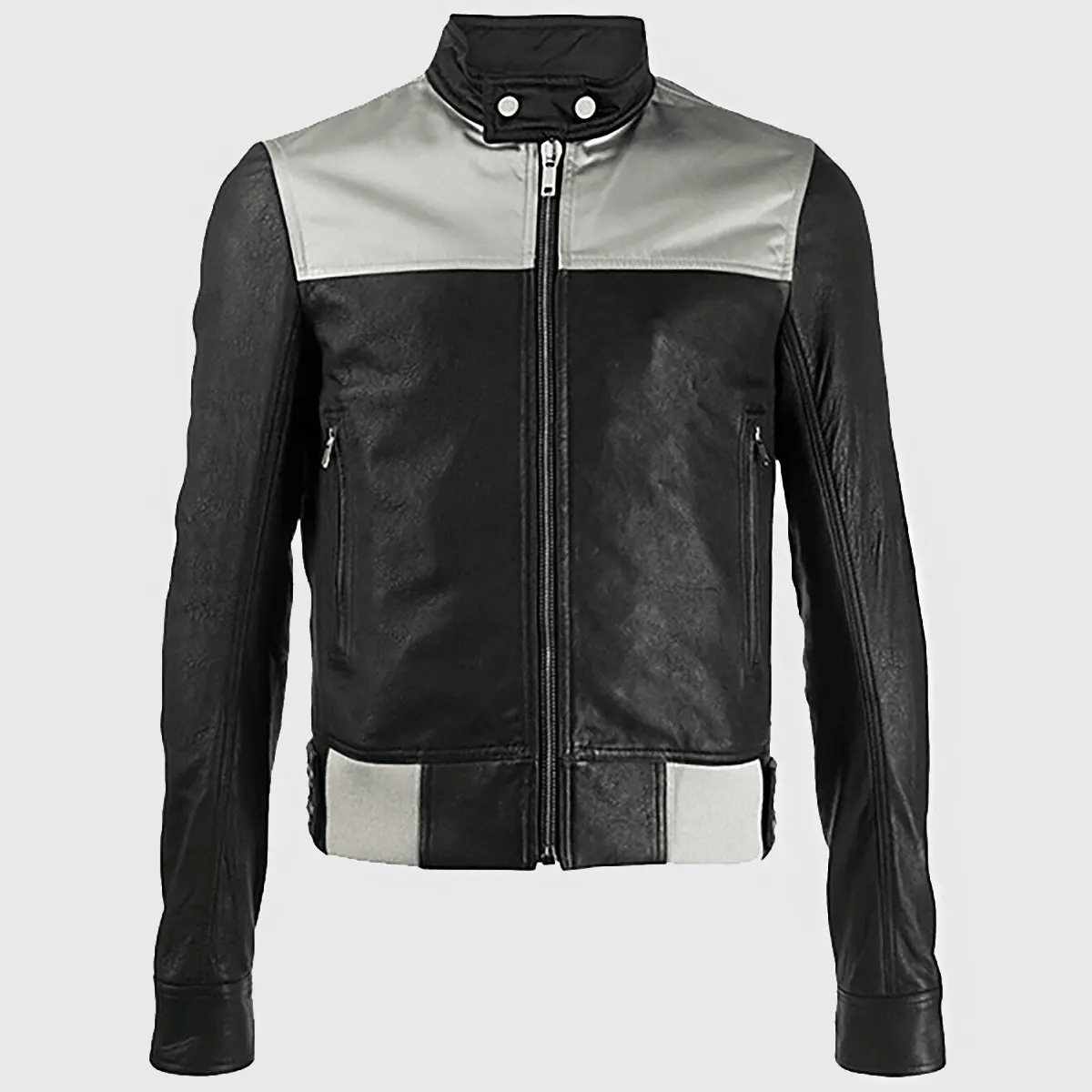 Marcel Men’s Black Leather Biker Jacket