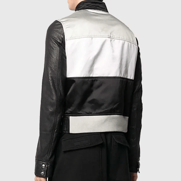 Marcel Men’s Black Leather Biker Jacket (3)