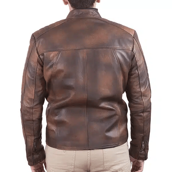 Vintage Brown Leather Jacket (4)