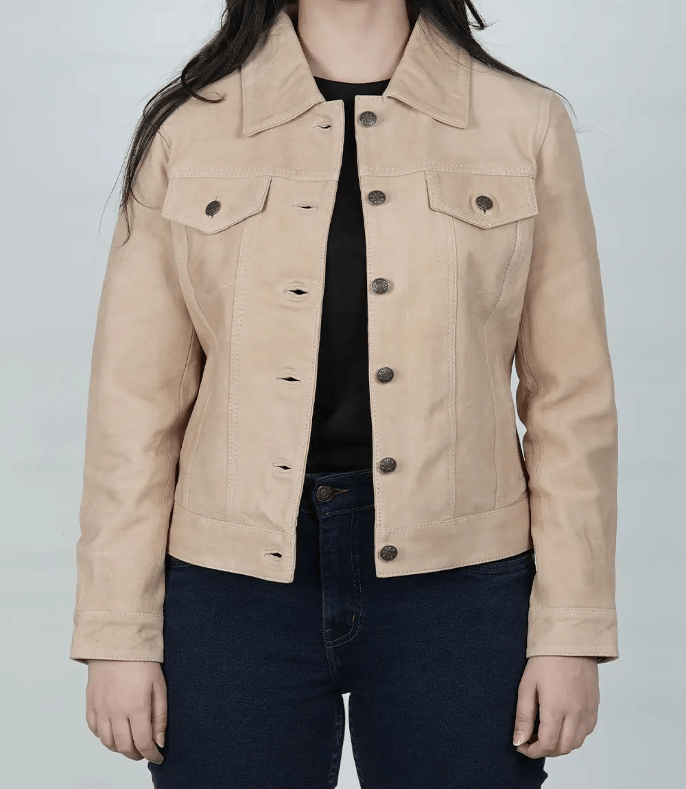 Women's Camel Suede Jacket